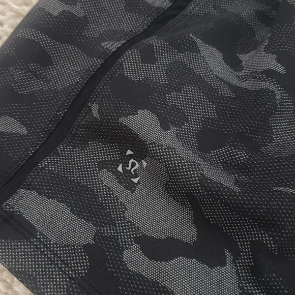 Lululemon Black and Gray Camouflage Shorts - Picture 3 of 4